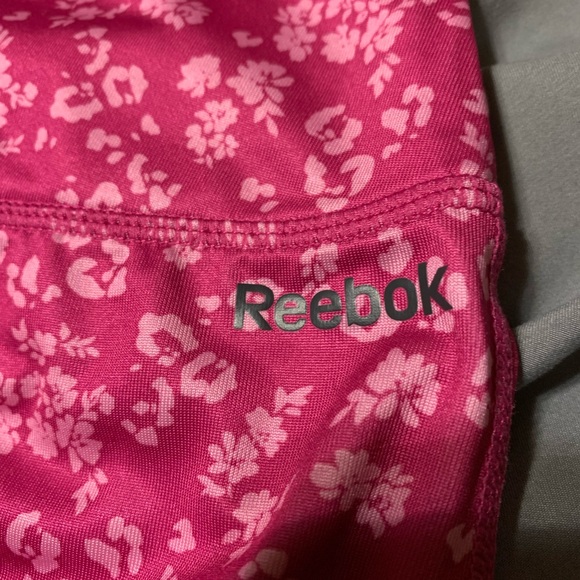 Reebok Pink Floral Active Shorts - Picture 4 of 4
